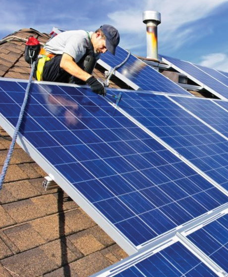 residential solar installation